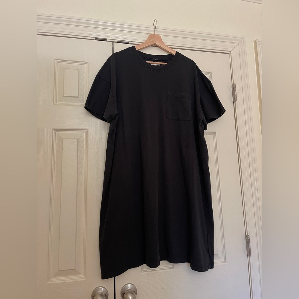 Madewell black cotton tshirt mini dress XXL